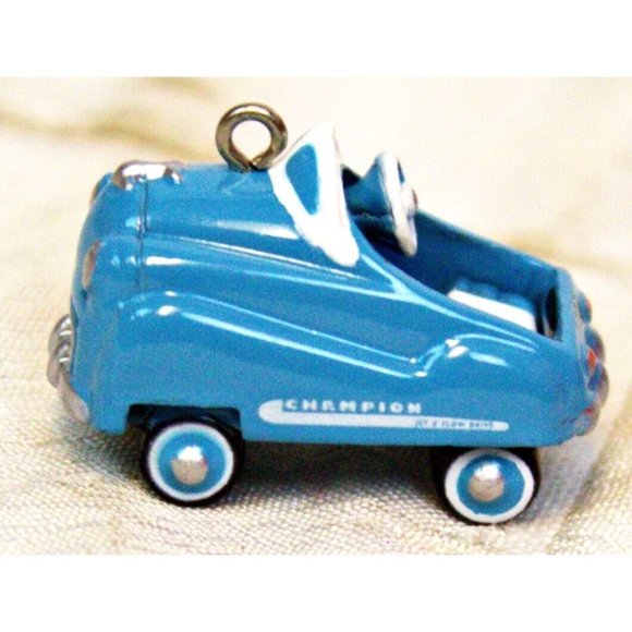Vtg 1995 Hallmark Keepsake Ornament Mini Kiddie Car Classic Blue Murray Champion - Picture 6 of 13